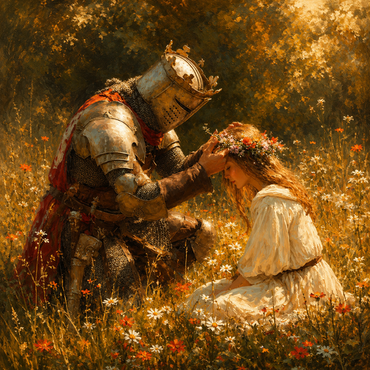 Knight’s Gentle Promise romantic wall poster artwork