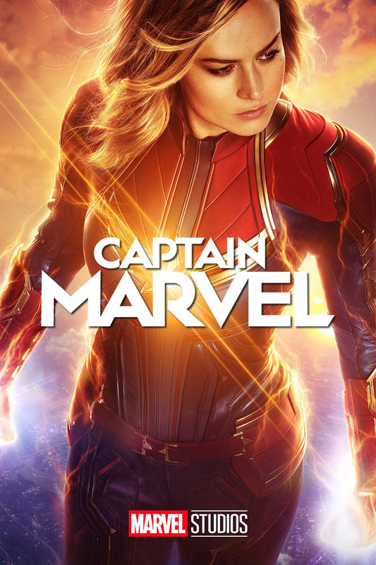 Captain Marvel superhero MDF poster