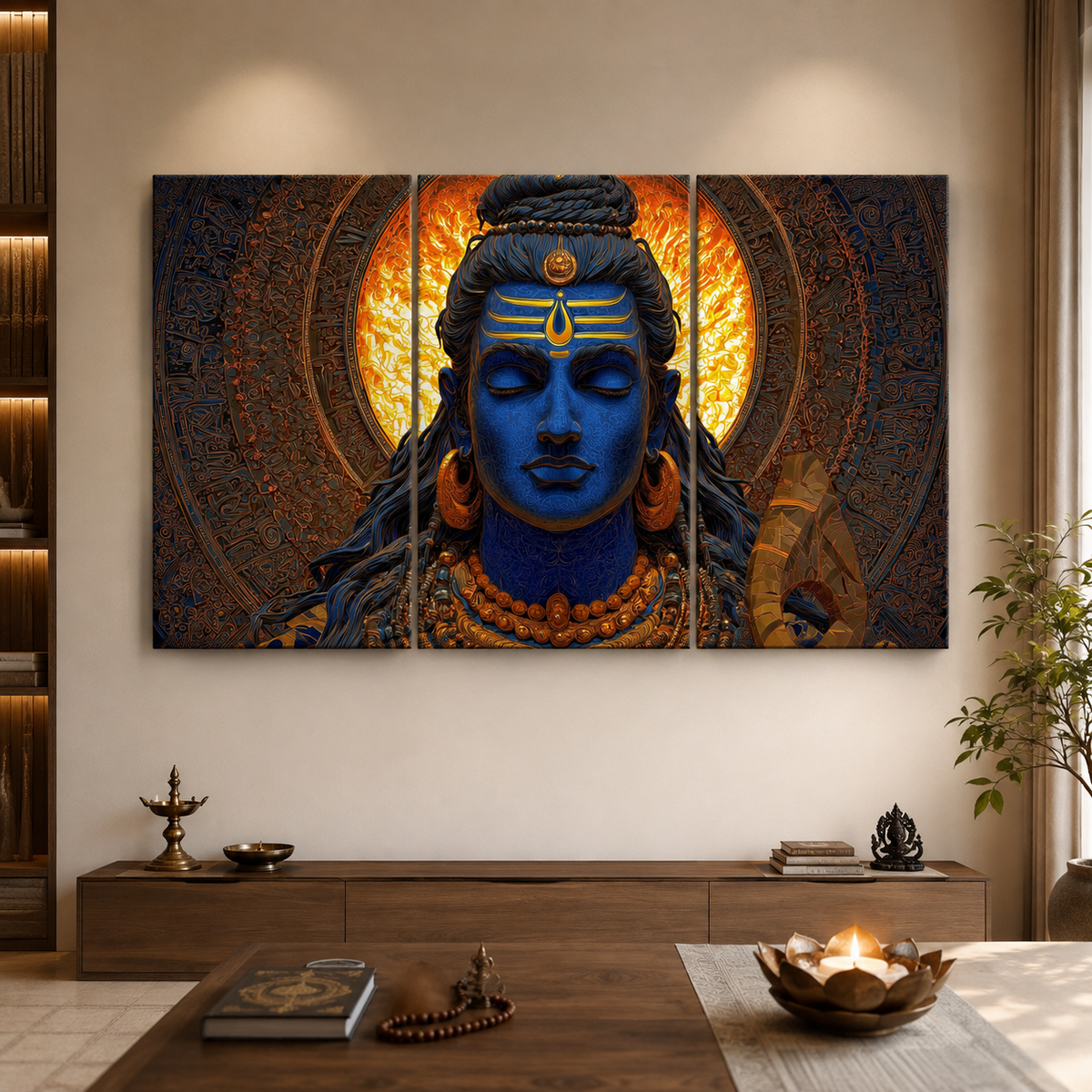 Adiyogi Shiva 3 Split Poster Set