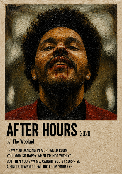 After Hours music wall poster artwork