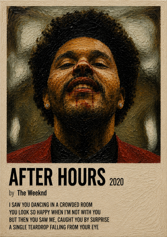 After Hours music wall poster artwork