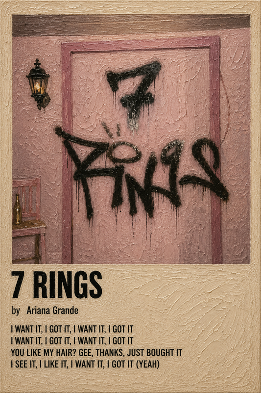 7 Rings music wall poster artwork