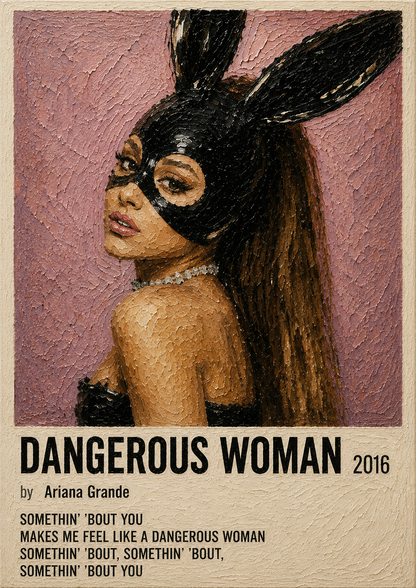 Dangerous Woman music wall poster artwork