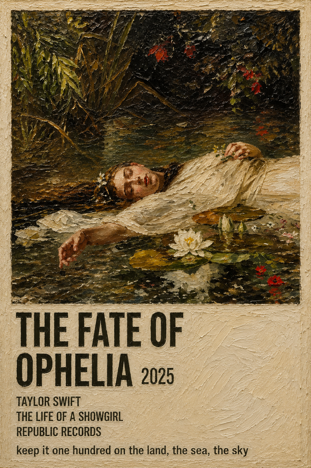 The Fate of Ophelia music wall poster artwork