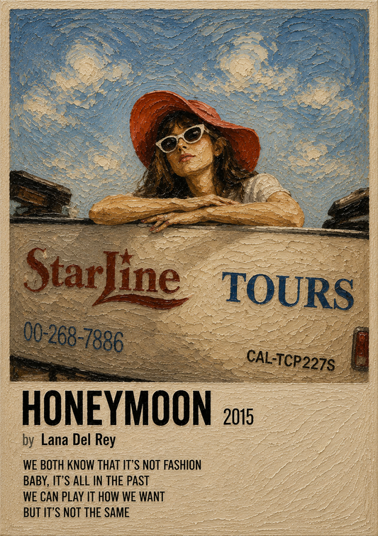 Honeymoon music wall poster artwork