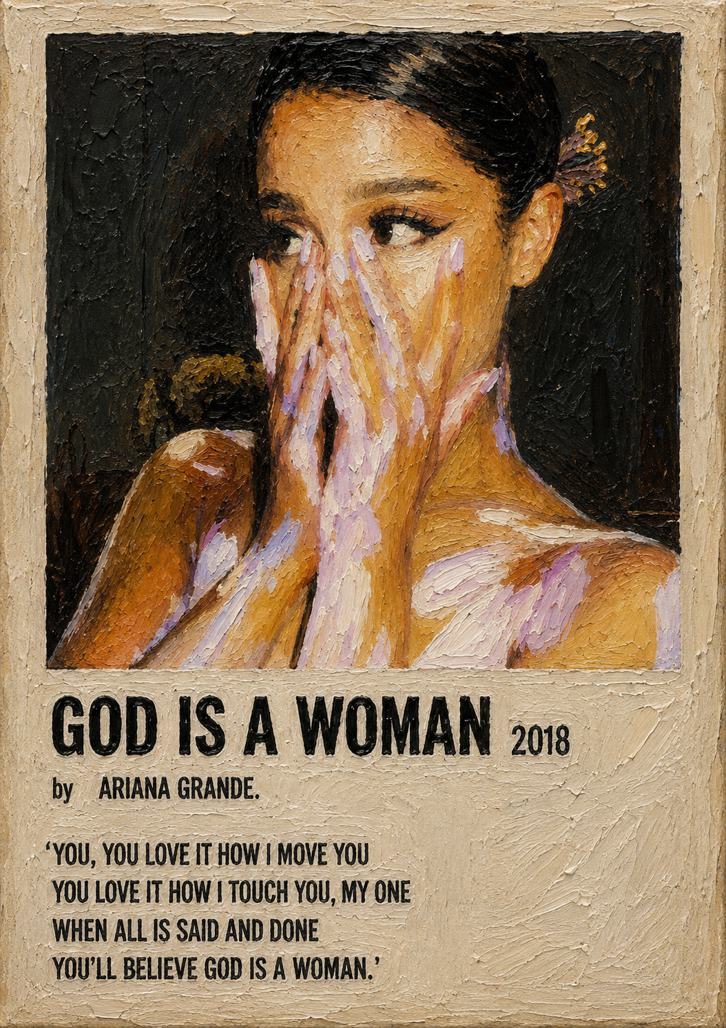God Is A Woman music wall poster artwork