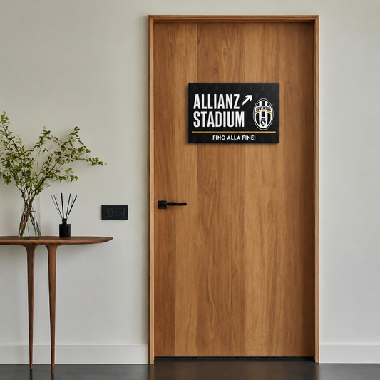 Allianz Stadium Juventus Door Sign