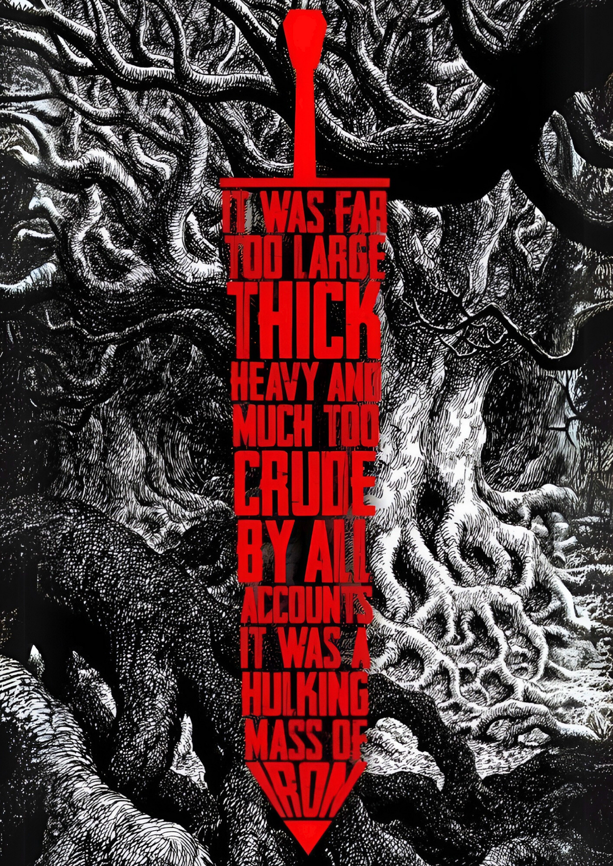 Dragonslayer weight of iron manga wall poster