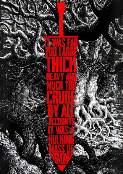 Dragonslayer weight of iron manga wall poster