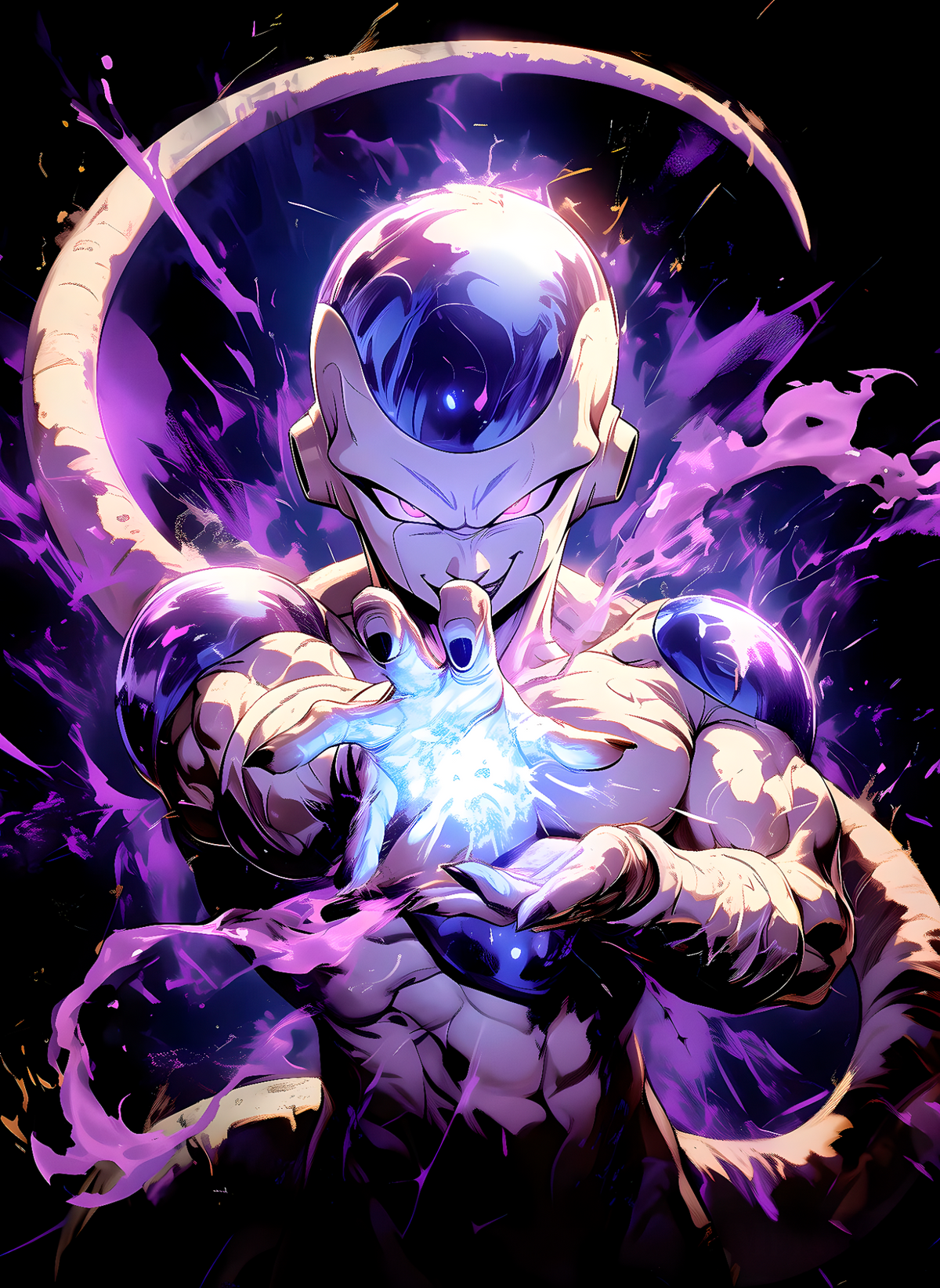 Frieza cosmic energy anime wall poster