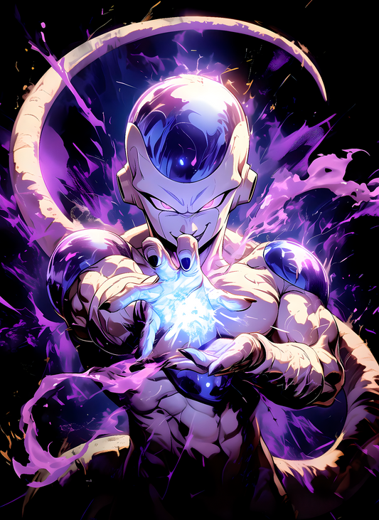 Frieza cosmic energy anime wall poster