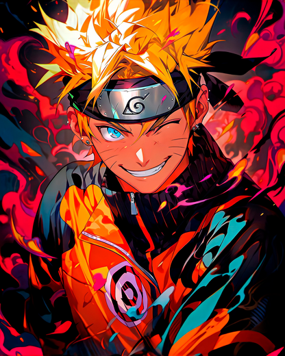 Naruto blaze mode anime wall poster