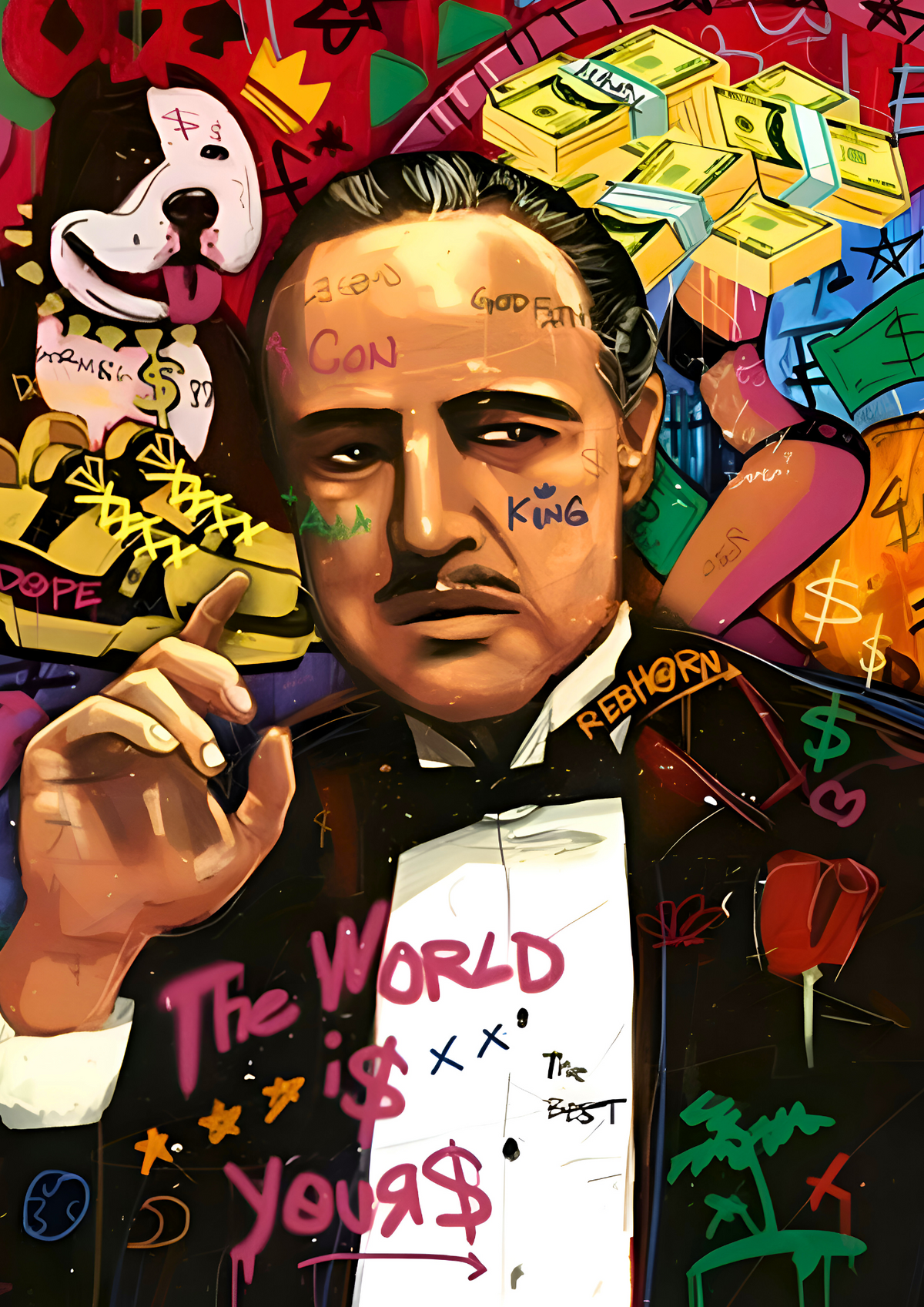Aura Grafiti The Godfather poster