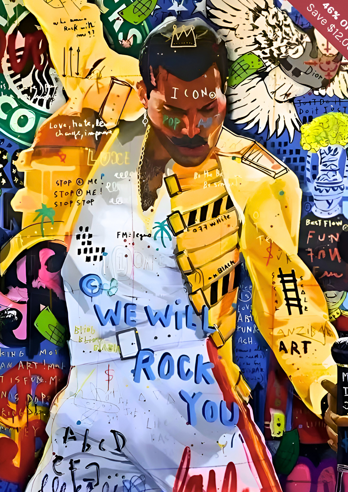 Aura Grafiti Rock Icon poster