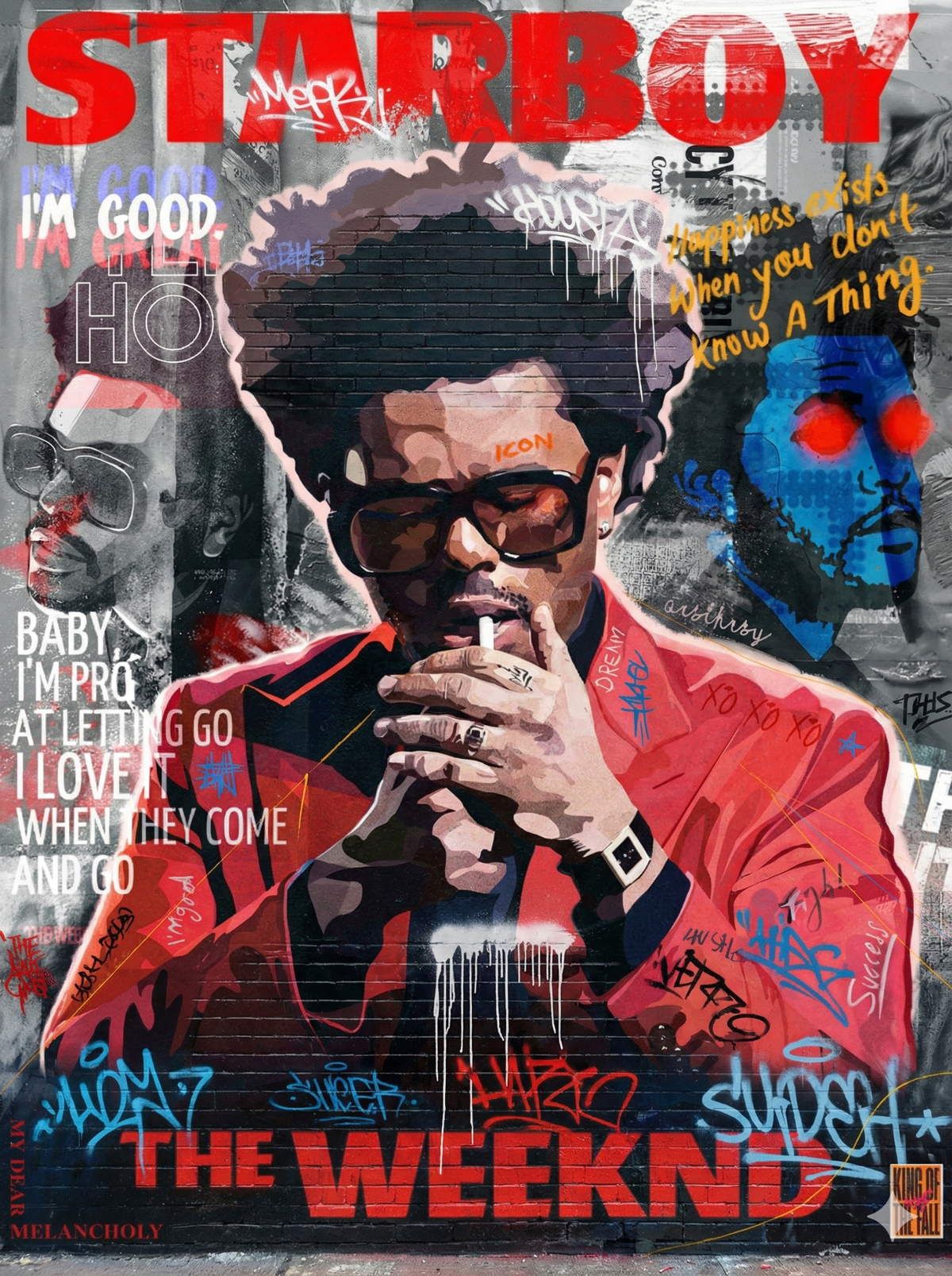Aura Grafiti Starboy poster