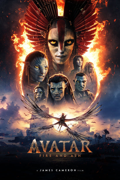 Avatar Fire and Ash 2025 movie poster collage
