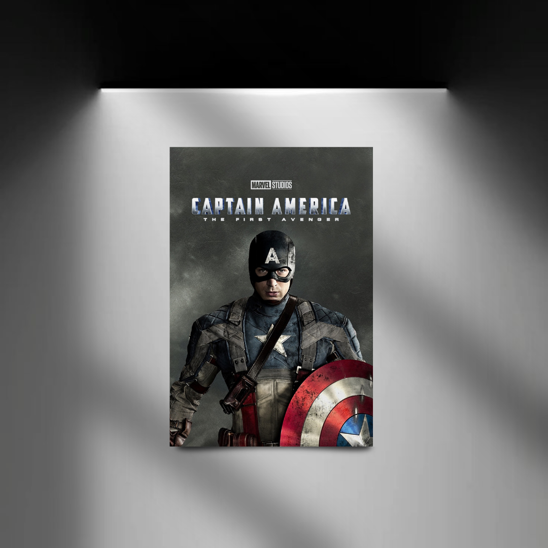 Captain America The First Avenger spotlight wall mockup