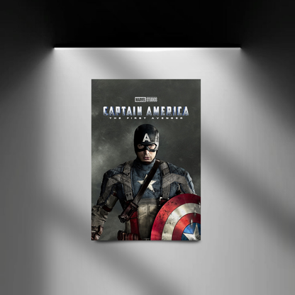 Captain America The First Avenger spotlight wall mockup