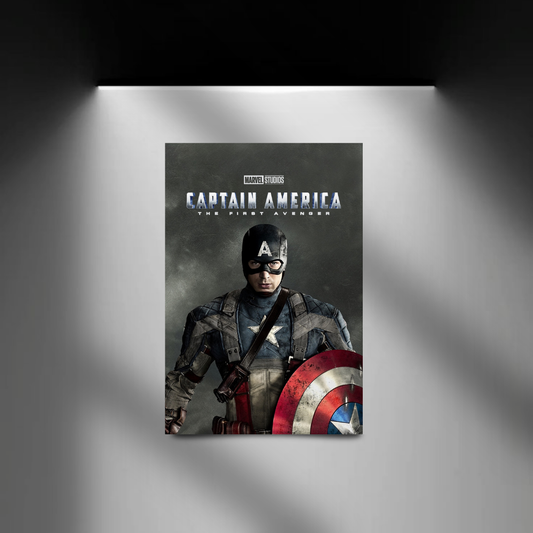 Captain America The First Avenger spotlight wall mockup