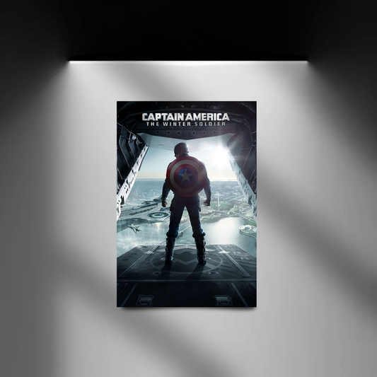 Captain America The Winter Soldier spotlight wall mockup
