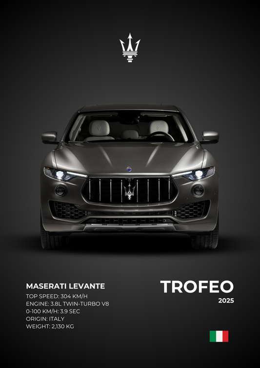 Maserati Levante Trofeo automotive poster