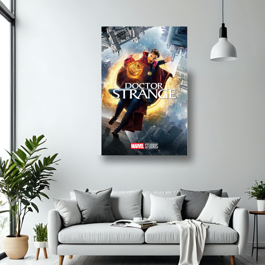 Doctor Strange MDF wall poster room mockup