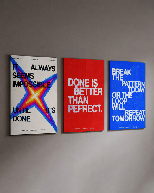 Done Is Better 3 Piece Poster Set