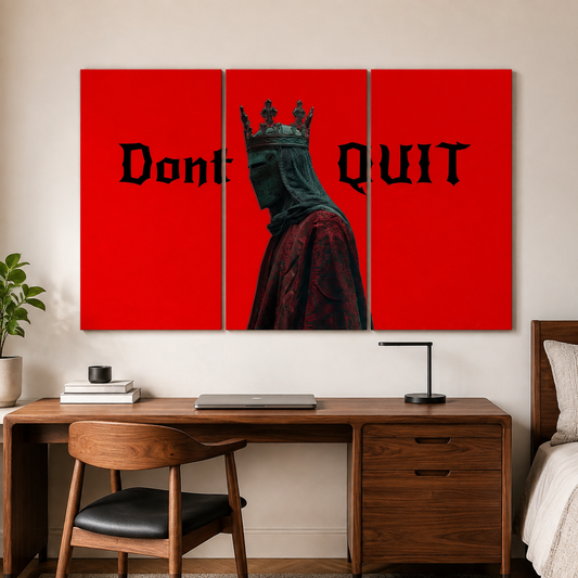 Don't Quit Warrior 3 Split Motivation Poster Set
