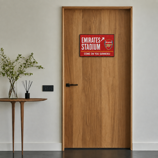 Emirates Stadium Arsenal Door Sign