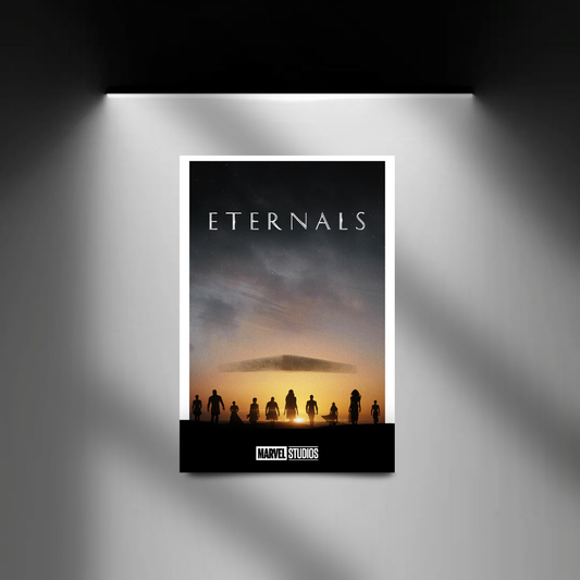 Eternals spotlight wall mockup