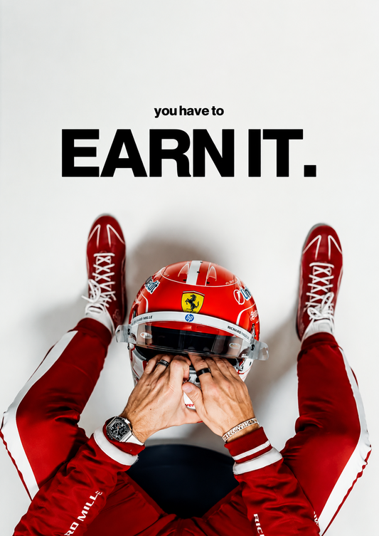 Earn It Formula 1 wall poster artwork