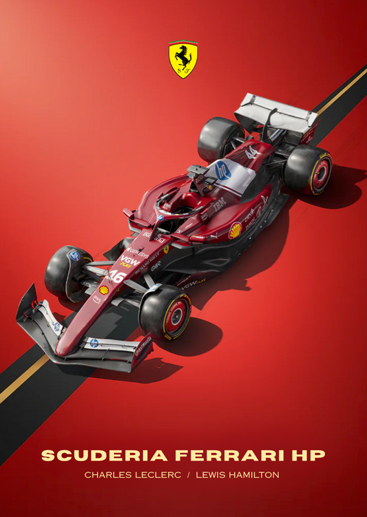 Scuderia Ferrari HP Formula One car poster