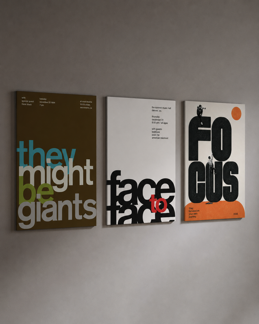 Face Your Giants 3 Piece Poster Set