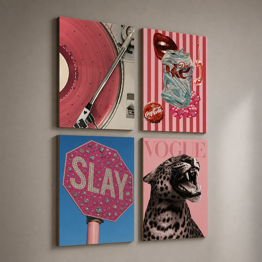 Fashion Pop 4 Piece Poster Set