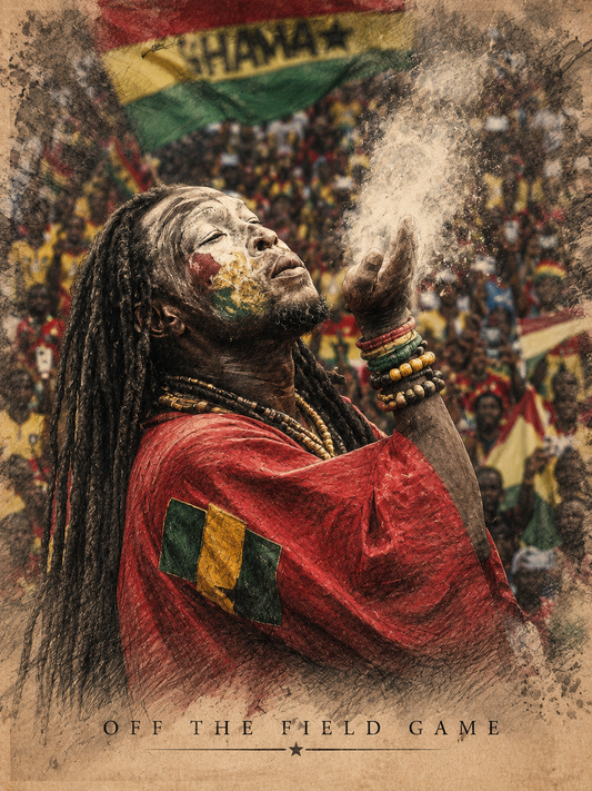 Ghana football culture art poster