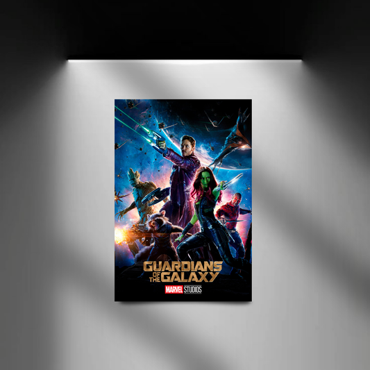 Guardians of the Galaxy spotlight wall mockup
