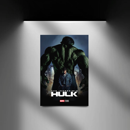 The Incredible Hulk spotlight wall mockup