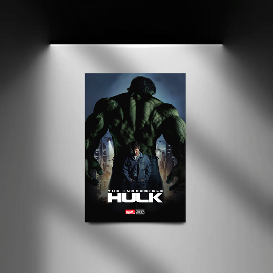 The Incredible Hulk spotlight wall mockup