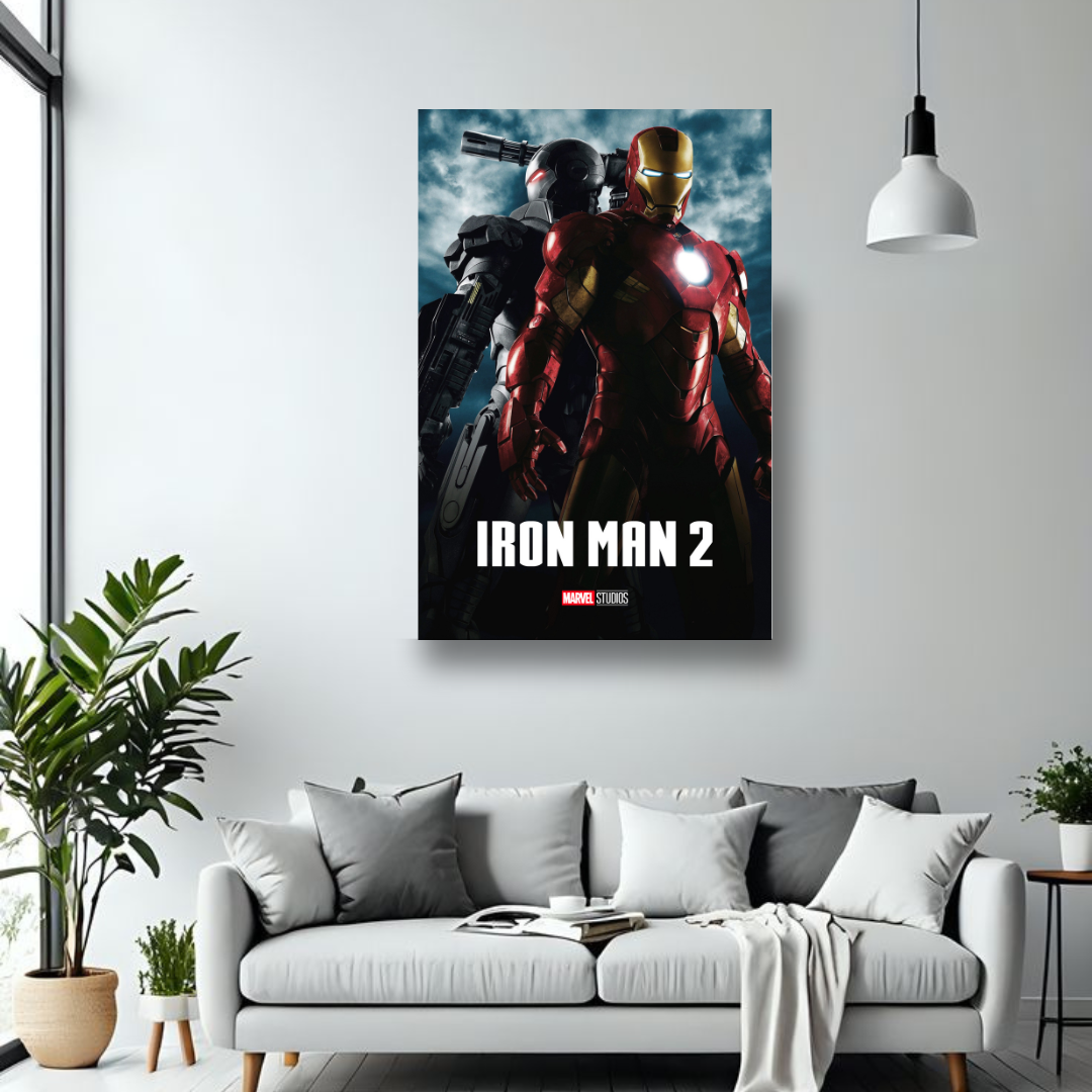 Iron Man 2 MDF wall poster room mockup