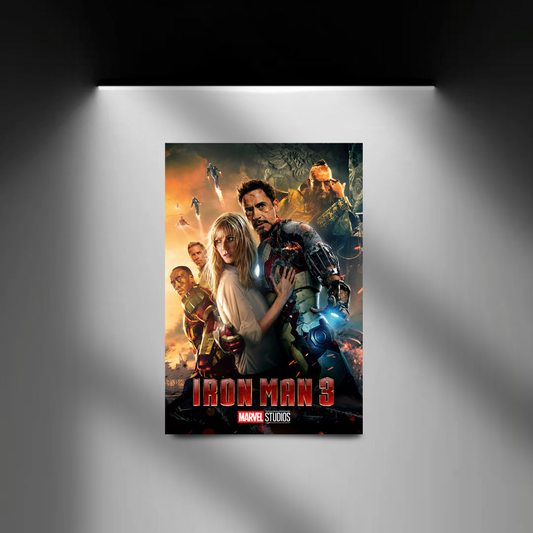 Iron Man 3 spotlight wall mockup