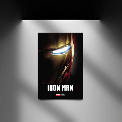 Iron Man spotlight wall mockup