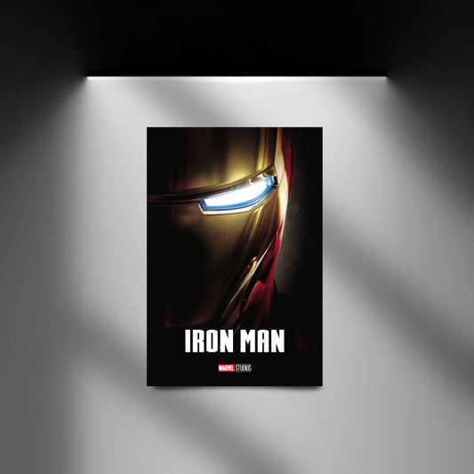 Iron Man spotlight wall mockup