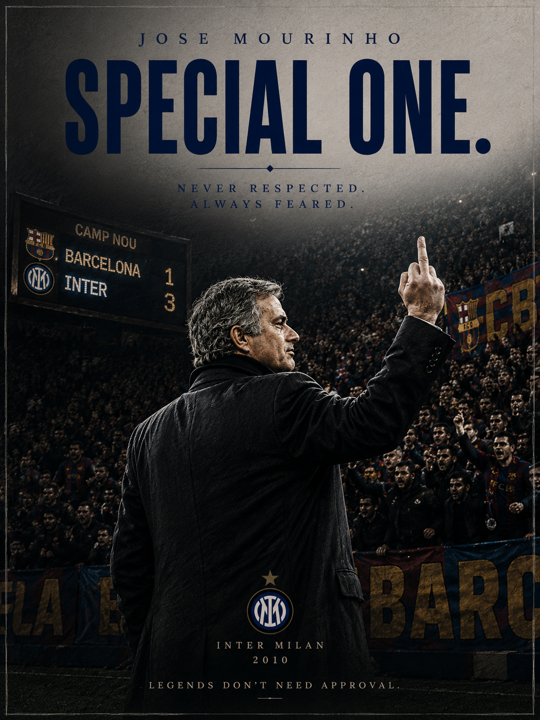 Jose Mourinho Special One football poster