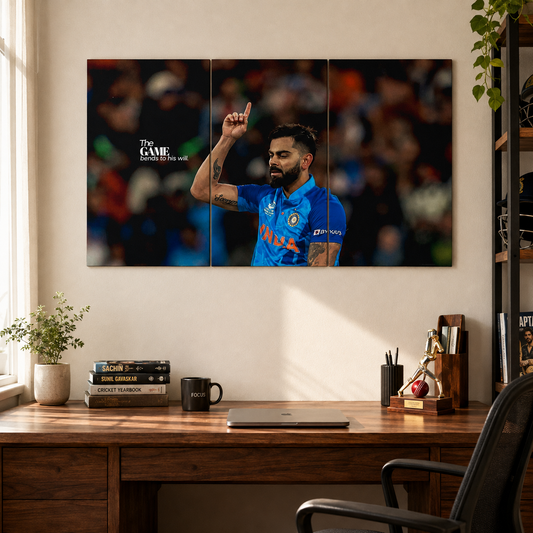 King Kohli Believe 3 Split Motivation Poster Set