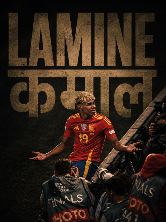 Lamine Yamal football poster