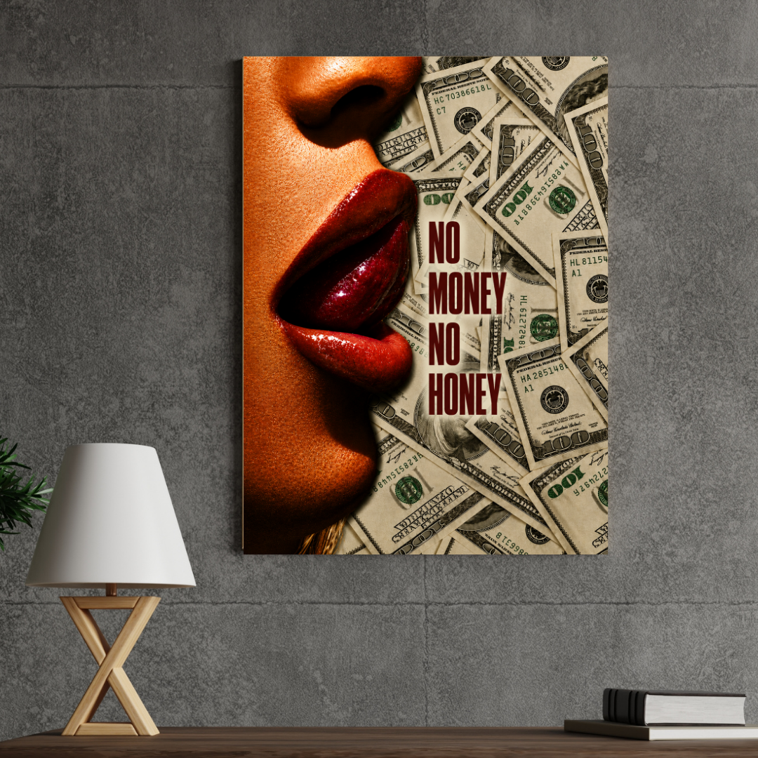 No Money No Honey MANHATER poster wall mockup