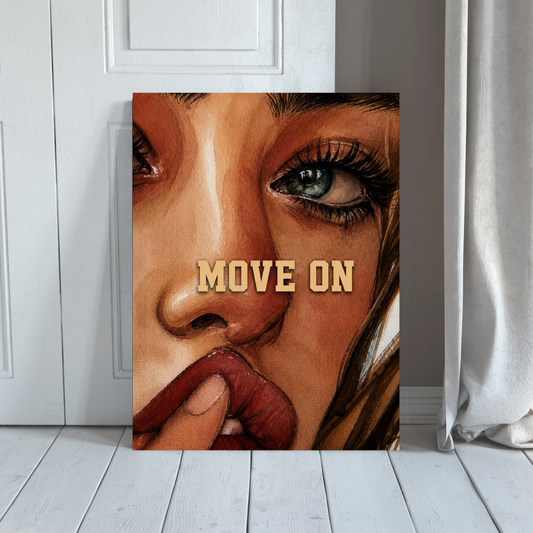 Move On MANHATER poster room mockup