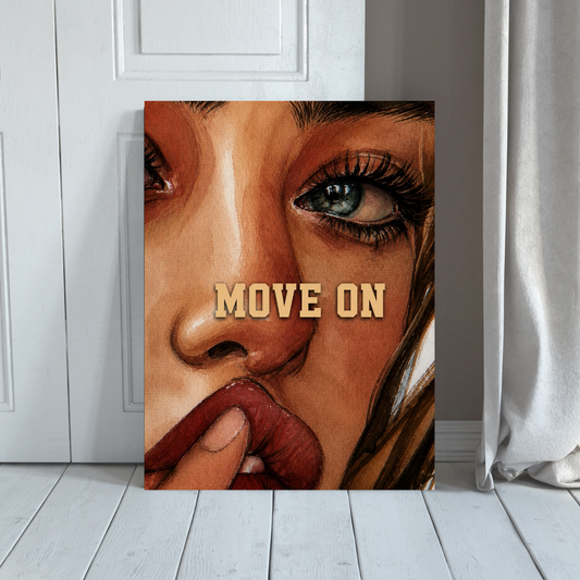 Move On MANHATER poster room mockup