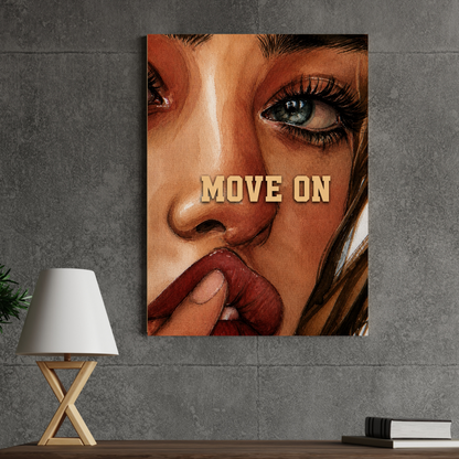 Move On MANHATER poster wall mockup