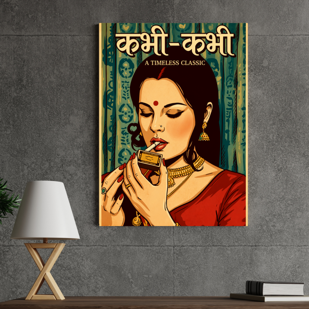 Kabhi Kabhi MANHATER poster wall mockup